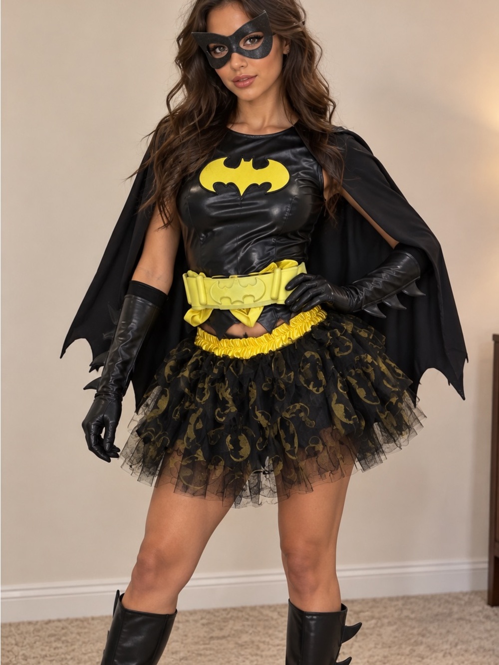Batman Black and Yellow Batgirl Tutu Costume